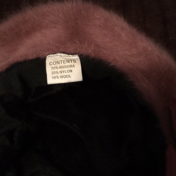 Beret pink 70%angora ,20 nylon and 10% wool - Picture 2 of 3